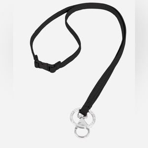 Vera Bradley Black Breakaway Lanyard~New with Tag~Bonus ID Pouch